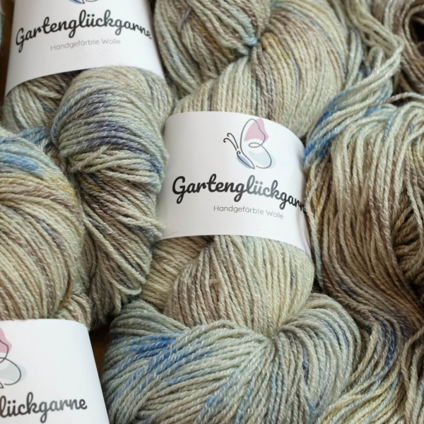 Gartenteich gefärbt auf Atelier Zitron Kimono